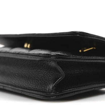 Chanel Caviar Quilted Wallet On Chain WOC Black 10 of 10