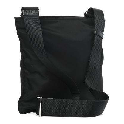 Prada Nylon Vela Flat Messenger Bag Black 3 of 9