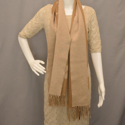 Louis Vuitton Cashmere Baroda Scarf Camel 2 of 5