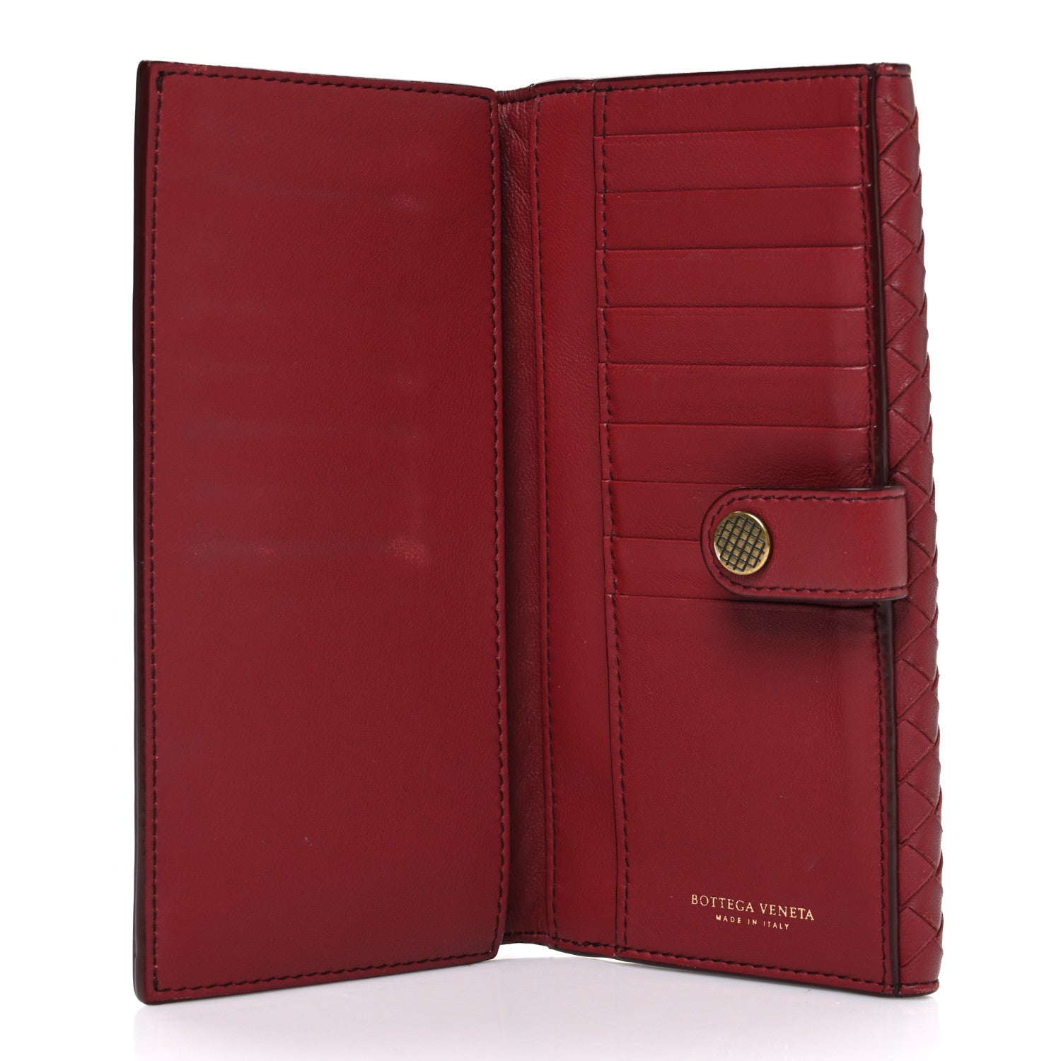 Bottega Veneta Nappa Intrecciato Continental Wallet Dark Red 5 of 8