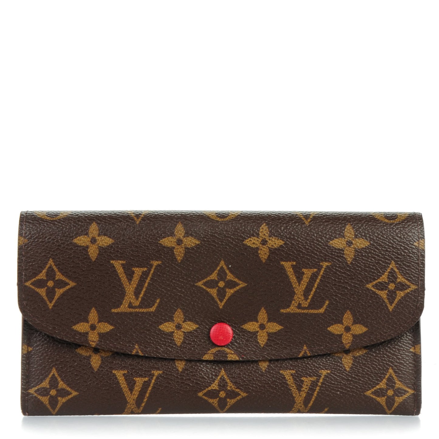 Monogram Emilie Wallet Red