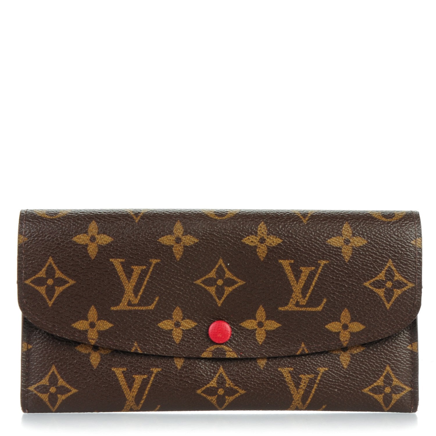 Louis Vuitton Monogram Emilie Wallet Red 1 of 9