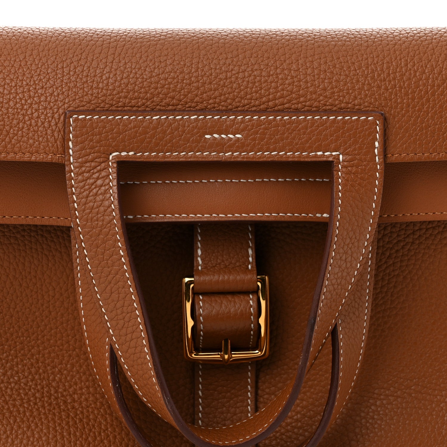 Hermes Taurillon Clemence Halzan 31 Gold 8 of 11