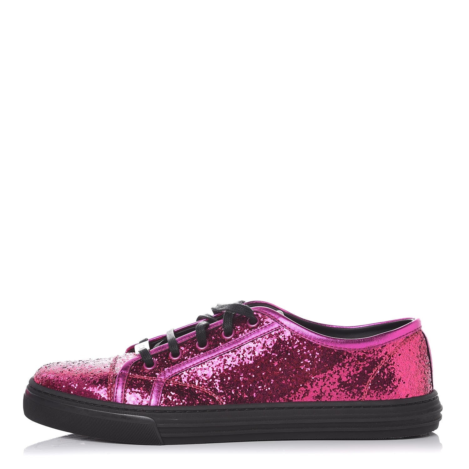 Gucci Nappa Glitter Galactica Sneakers 41.5 Fuchsia 1 of 11