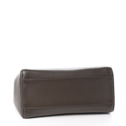Fendi Nappa Mini Peekaboo Iconic Satchel Carbone 4 of 15