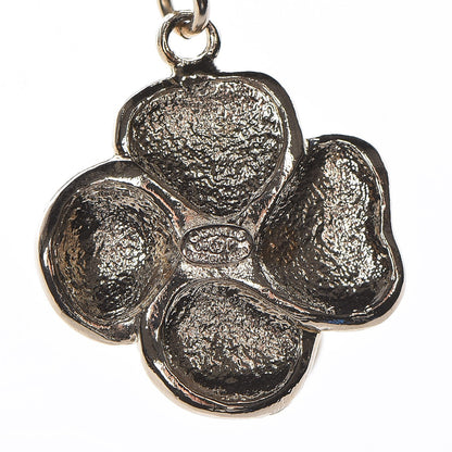 Chanel Enamel CC Camellia Pendant Necklace Gold Pink 5 of 6