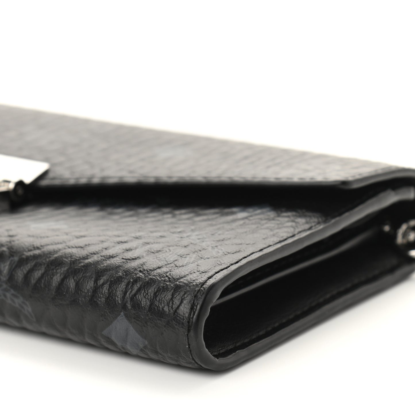 Visetos Large Patricia Wallet On Chain Black