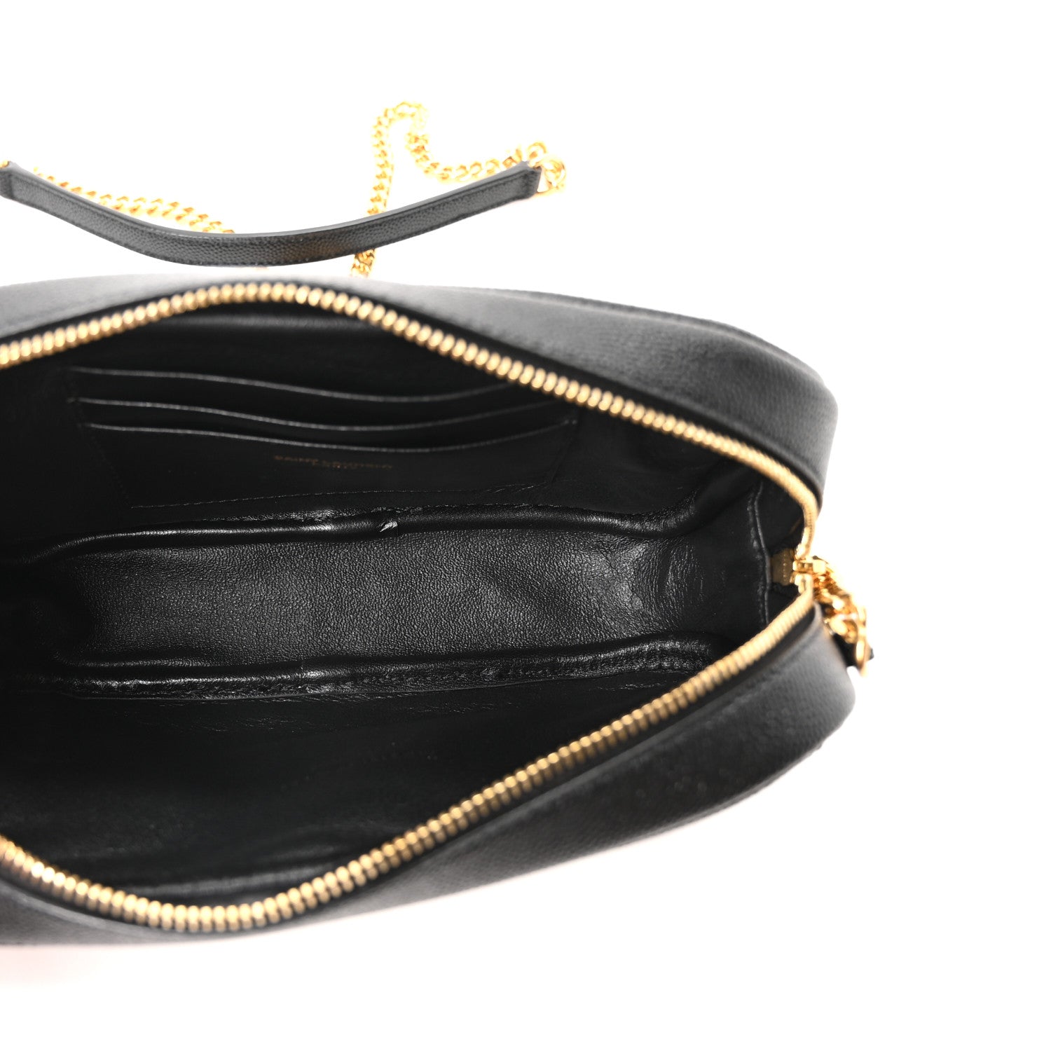 Saint Laurent Grain De Poudre Matelasse Monogram Mini Lou Camera Bag Black 5 of 9