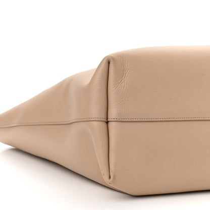 Saint Laurent Calfskin Large Shopping Tote Dark Beige 10 of 17