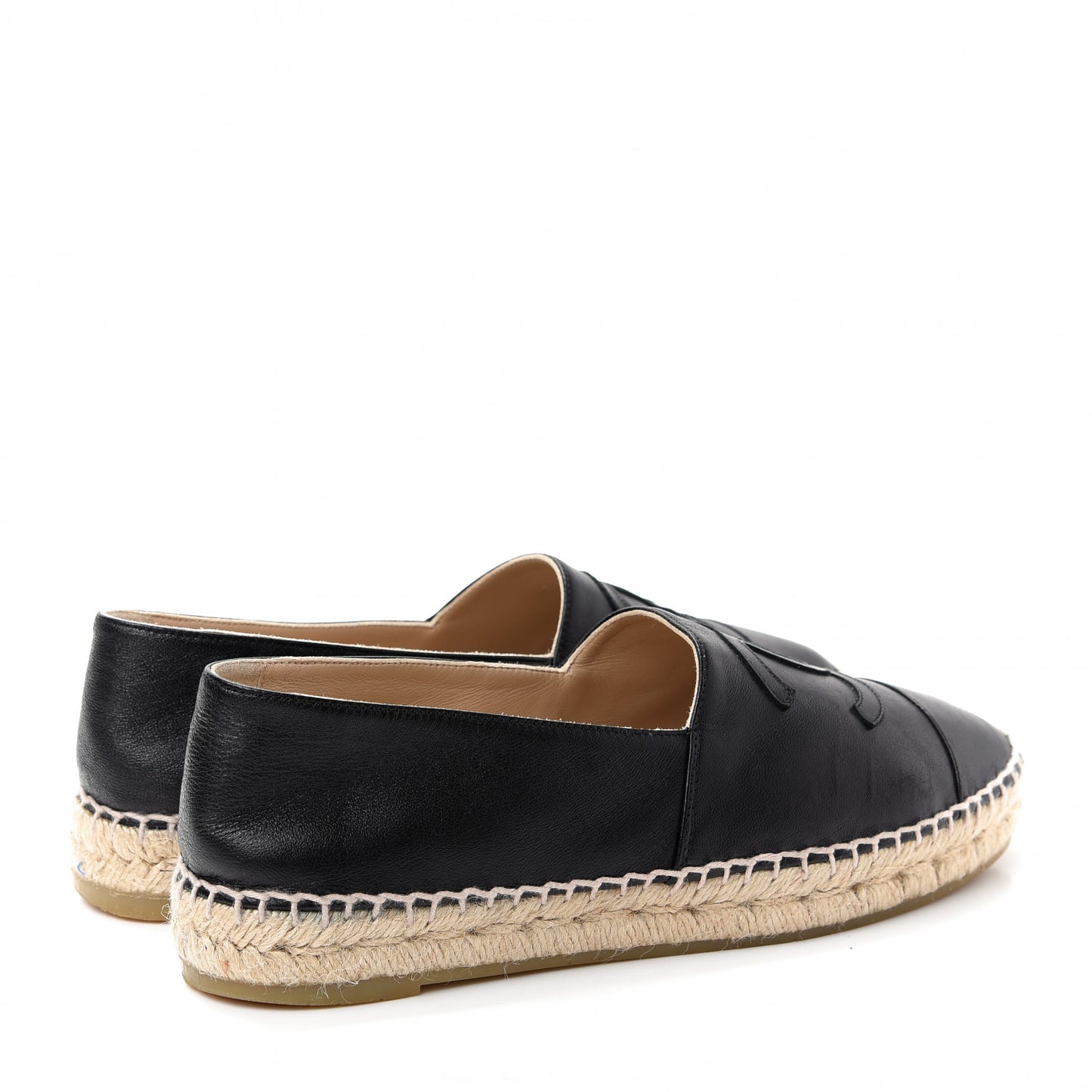 Lambskin CC Espadrilles 39 Black