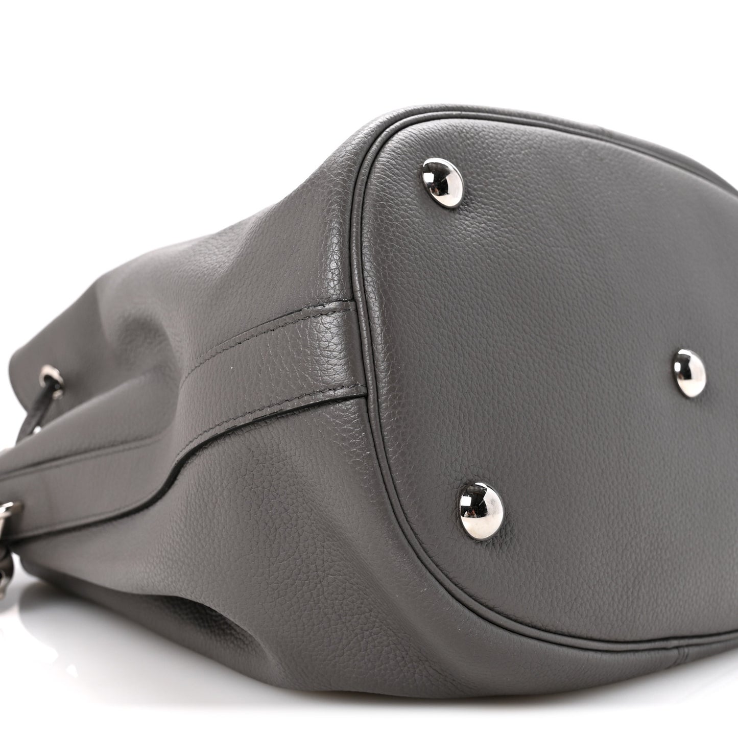 Calfskin Bucket Bag Grey