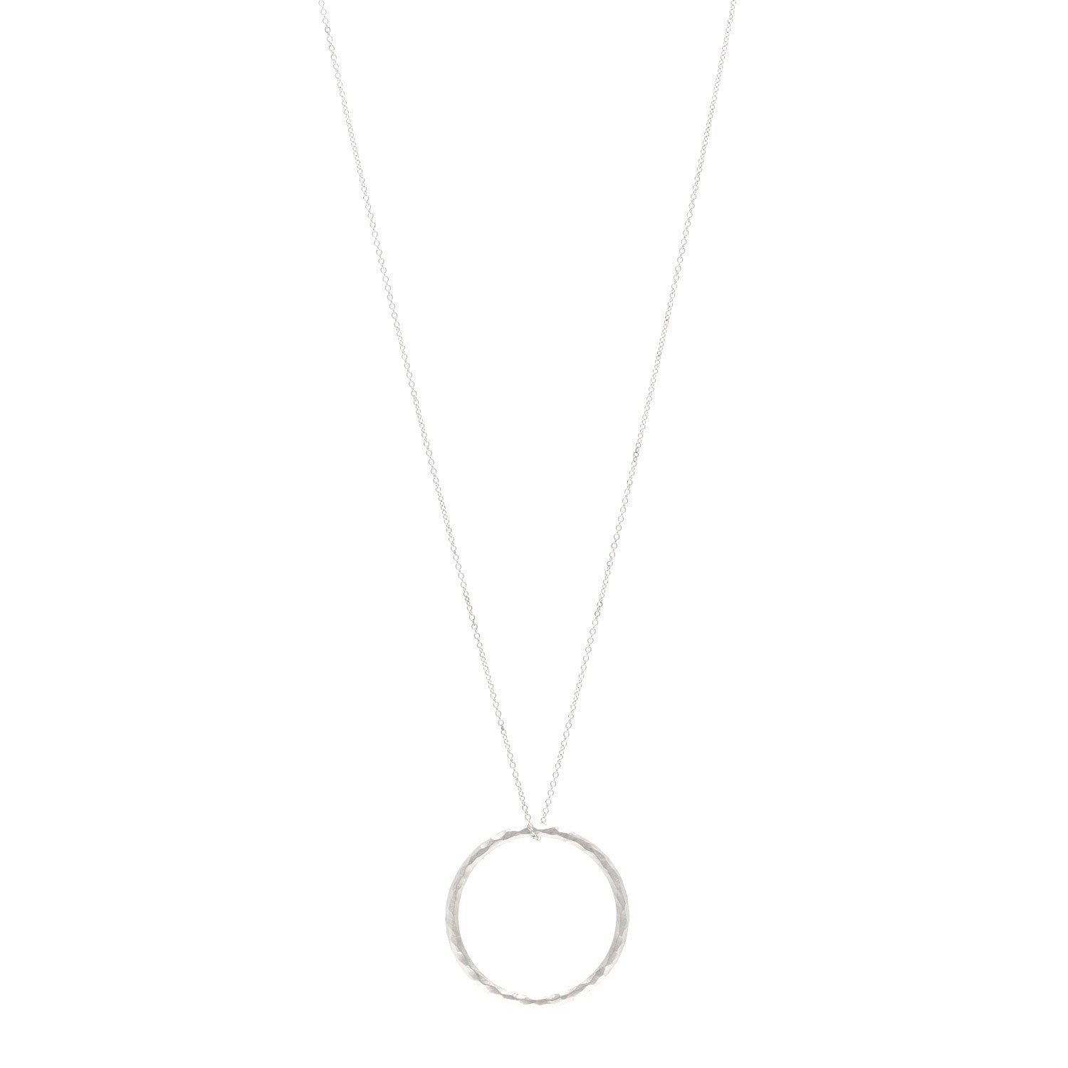 Tiffany Sterling Silver Paloma's Melody Circle Pendant Necklace 1 of 4