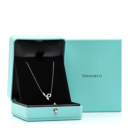 Tiffany Platinum Diamond Victoria Bow Necklace 5 of 5