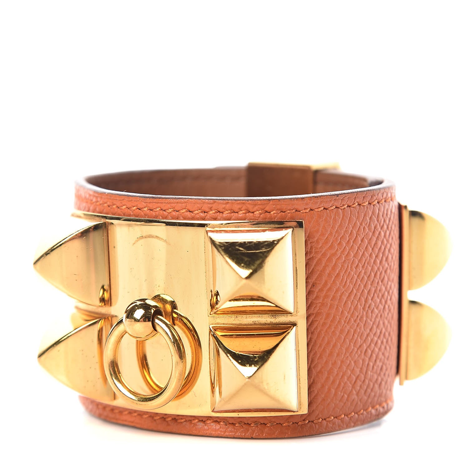 Hermes Epsom Collier de Chien CDC Bracelet S Orange 1 of 5