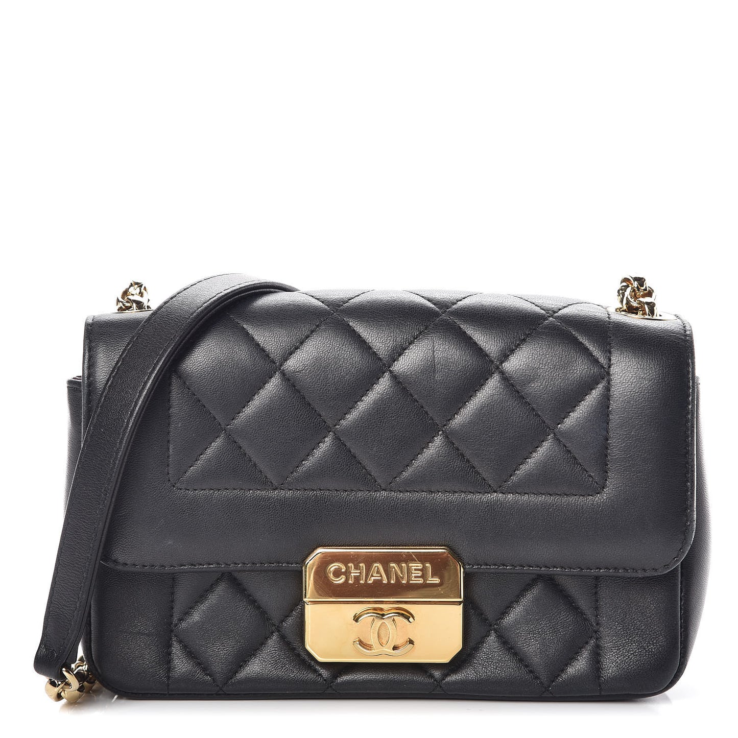 Lambskin Mini Chic With Me Flap Black
