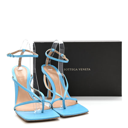 Bottega Veneta Lambskin Stretch Multi Strap 90mm Sandals 41 Sky Blue 11 of 11