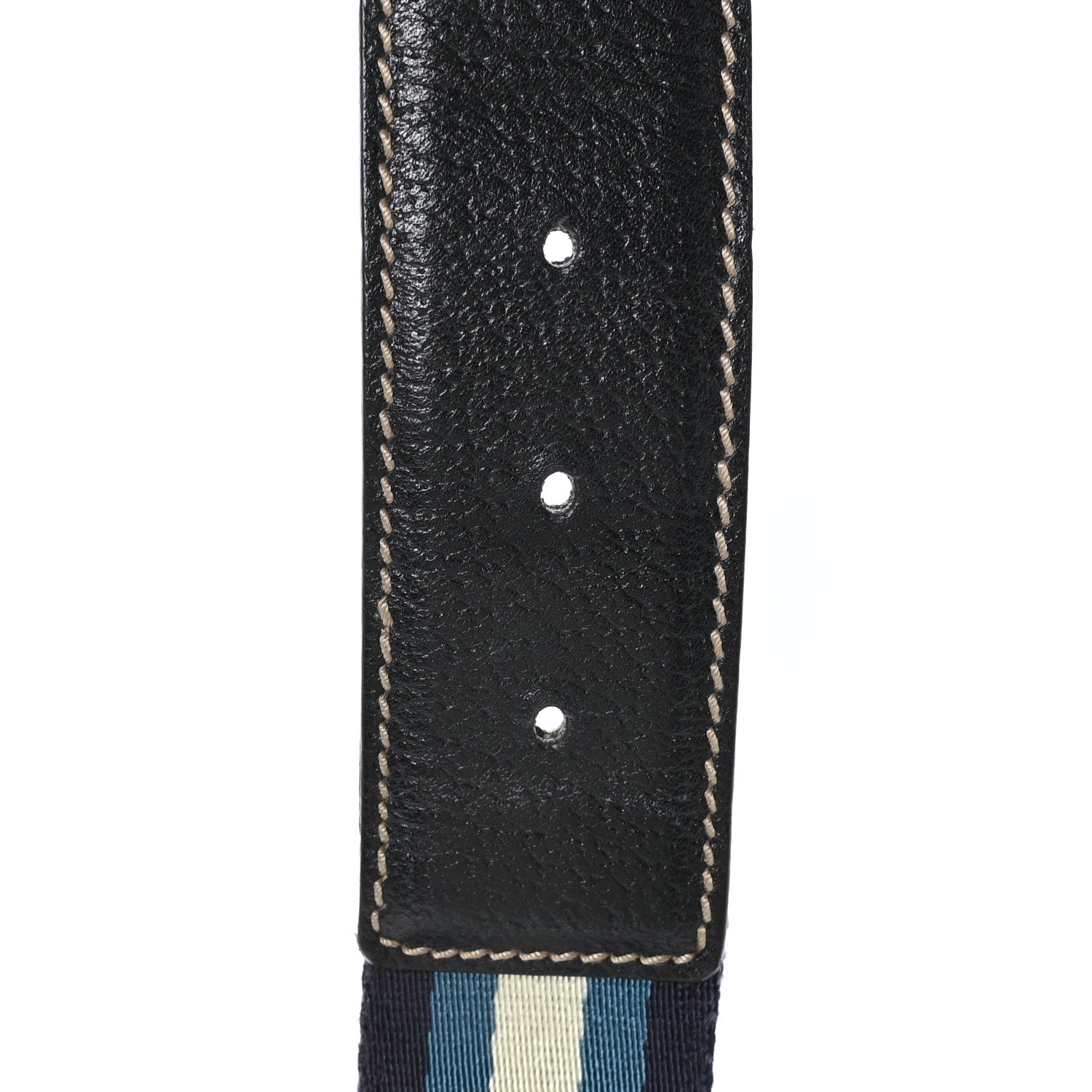 Gucci Calfskin Web Interlocking G Belt 85 34 Blue 5 of 8