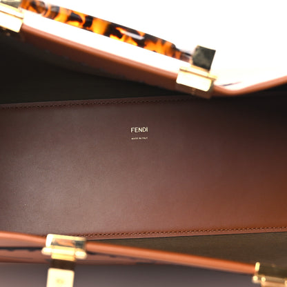 Fendi Vitello King Plexiglass Medium Fendi Sunshine Shopper Tote Cuoio 5 of 11