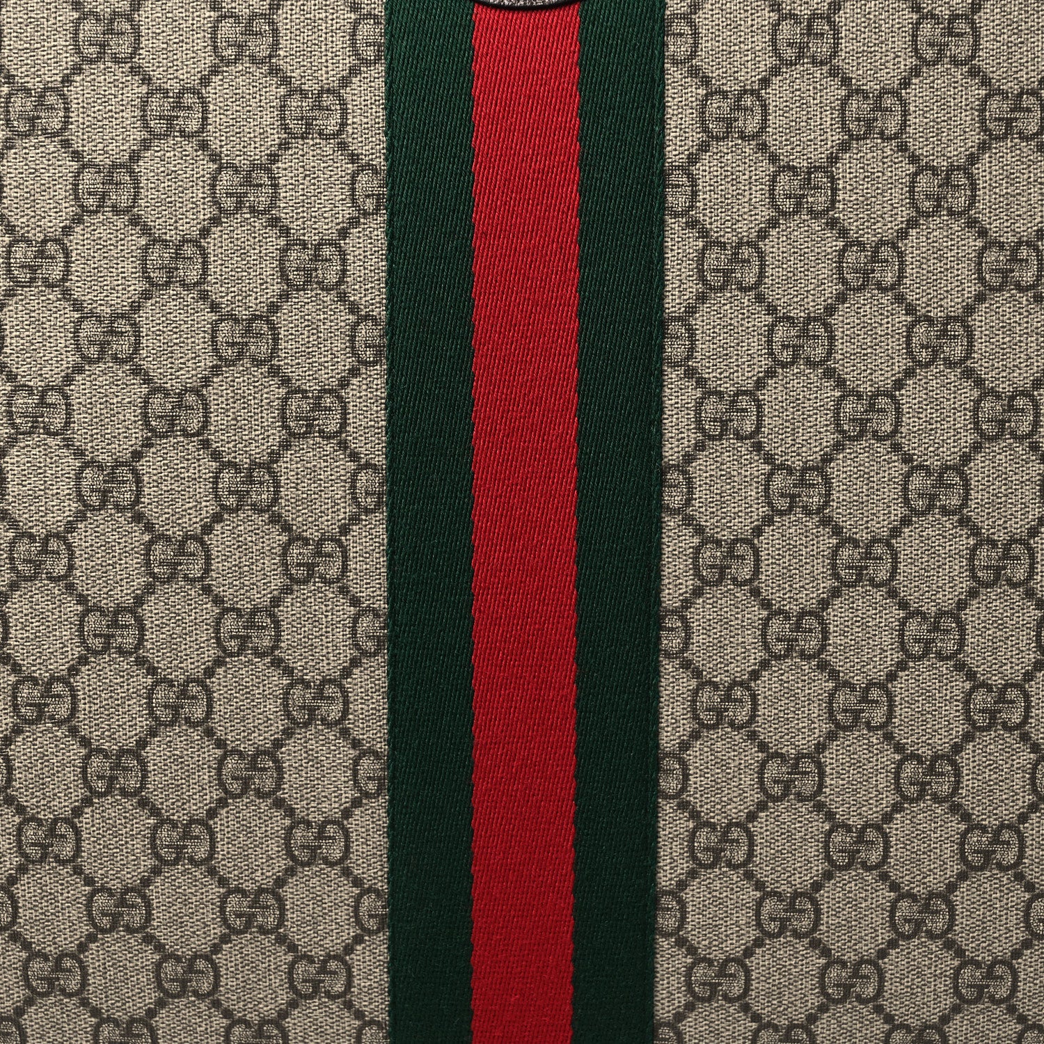 Gucci GG Supreme Monogram Web Medium Savoy Trolley Beige Ebony 7 of 12