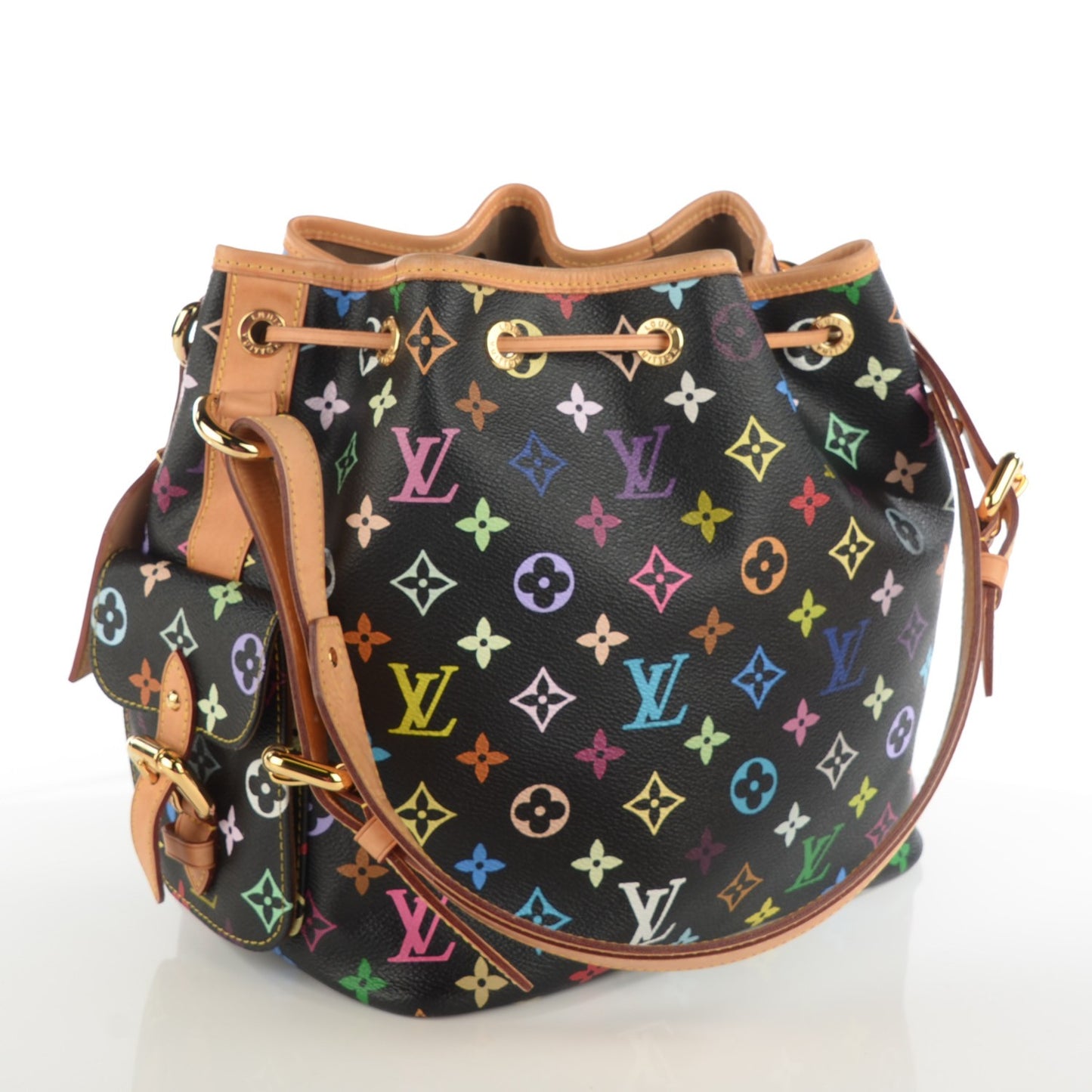 Monogram Multicolor Petit Noe Black