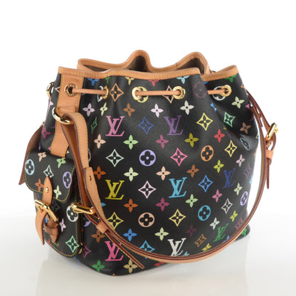 Louis Vuitton Monogram Multicolor Petit Noe Black 3 of 8