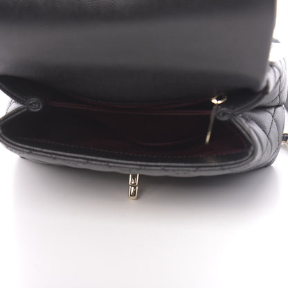 Chanel Caviar Quilted Extra Mini Coco Handle Flap Black 5 of 11