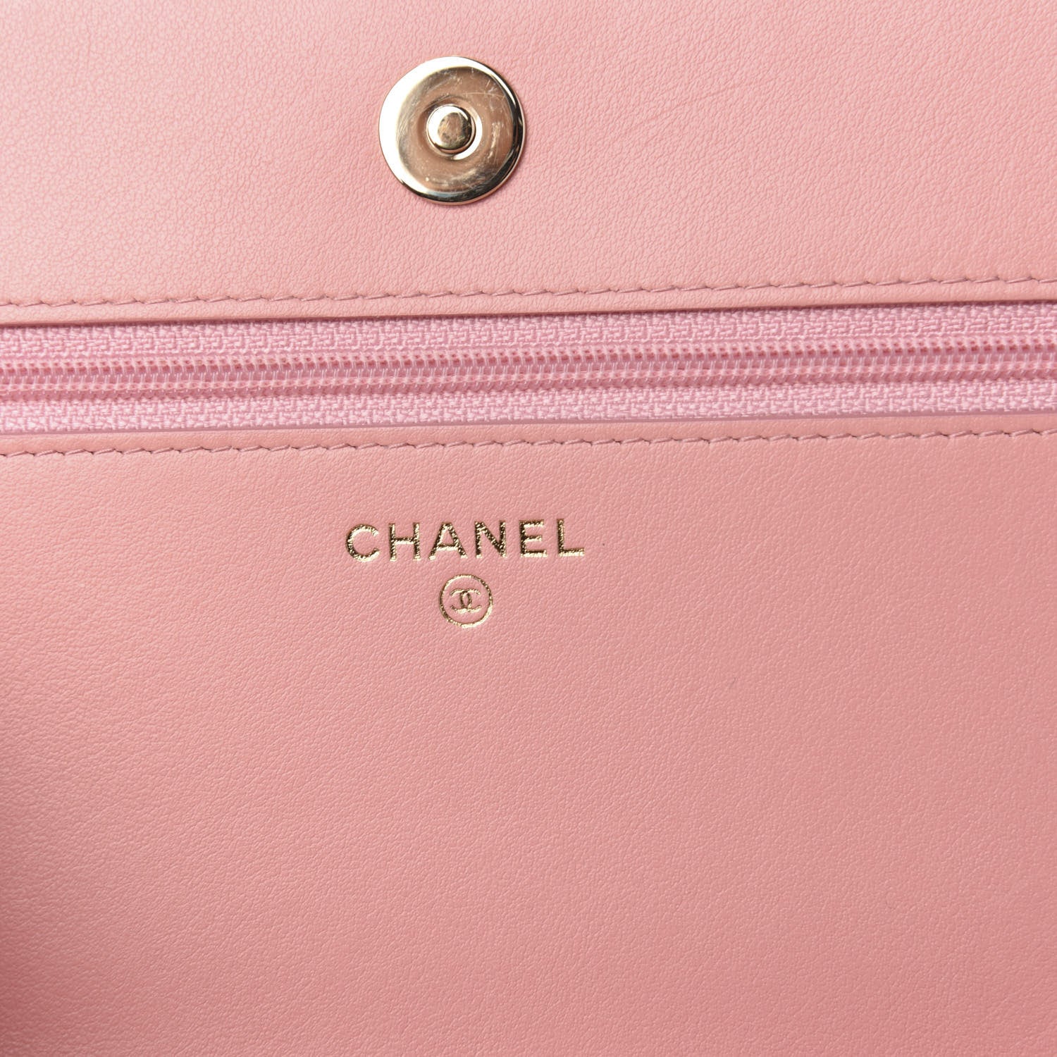 Chanel Caviar Quilted Boy Wallet On Chain WOC Pink 6 of 13