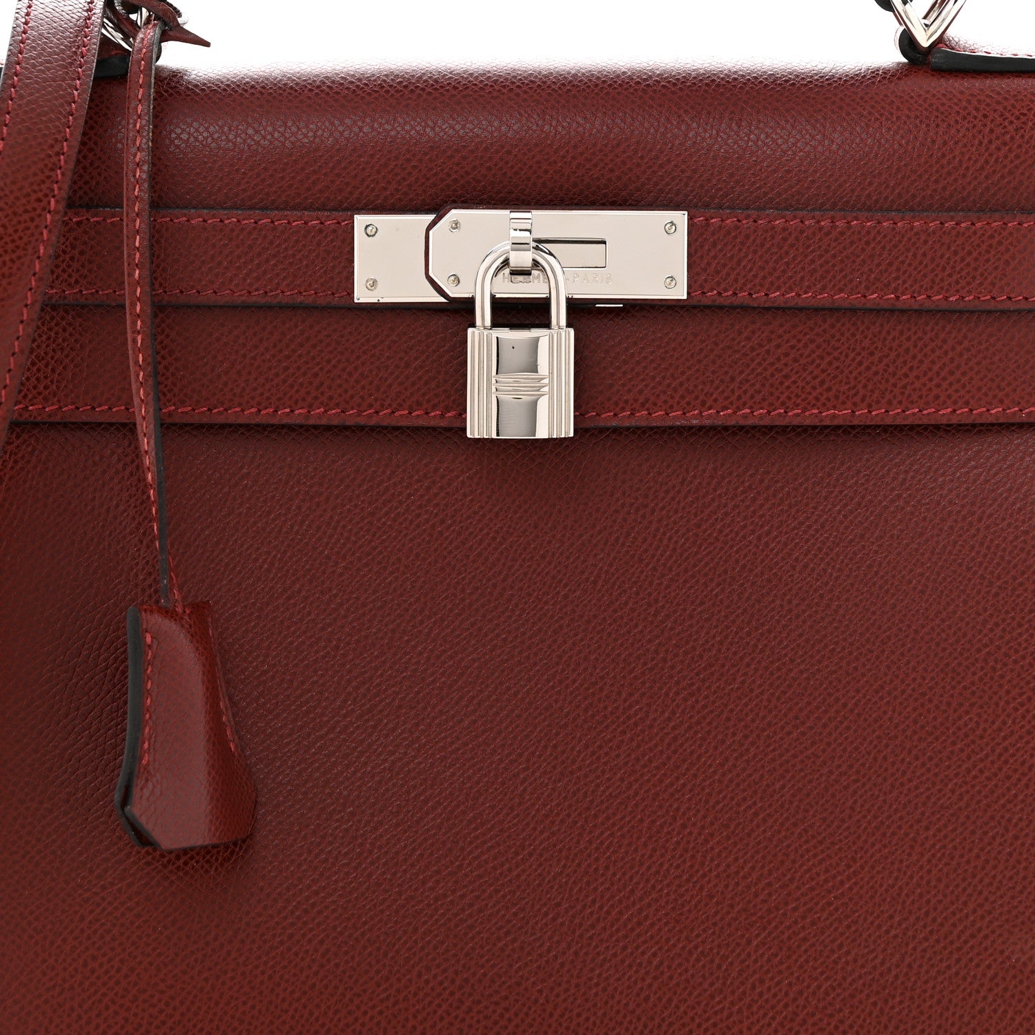 Hermes Epsom Kelly Sellier 28 Rouge H 8 of 11
