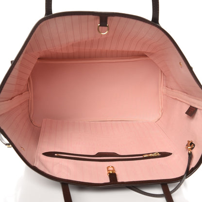 Louis Vuitton Damier Ebene Neo Neverfull MM Rose Ballerine 6 of 9
