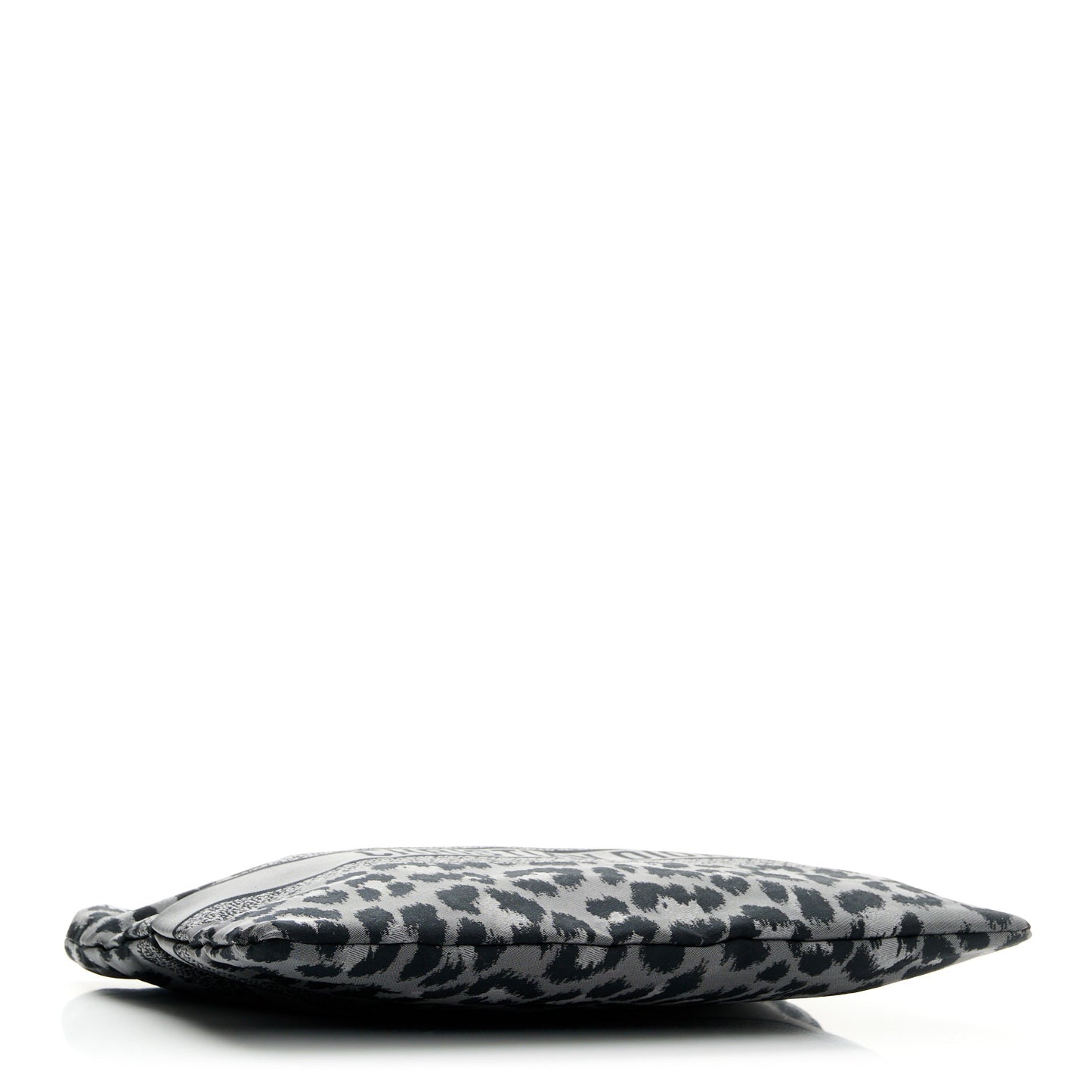 Canvas Embroidered Mizza Diortravel Zipped Pouch Black Grey