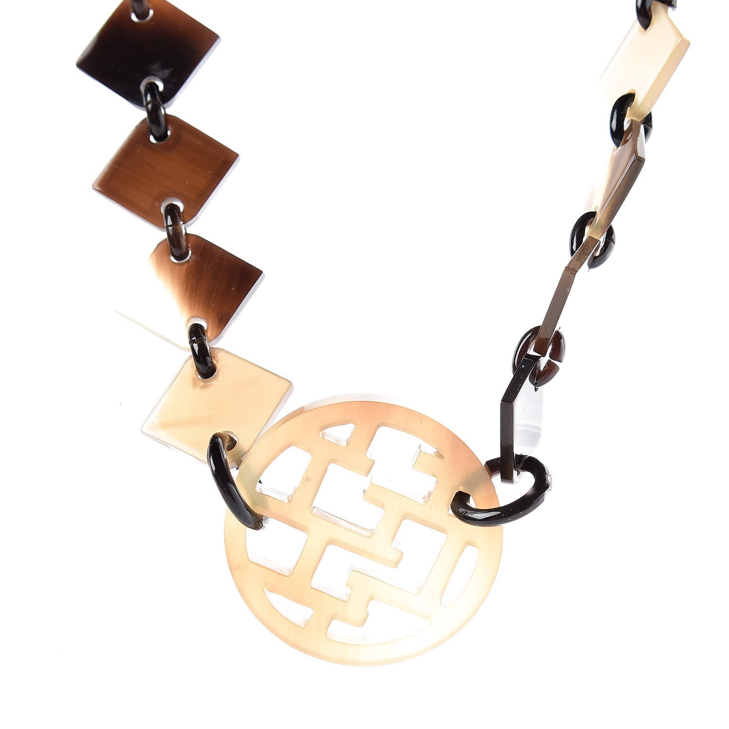 Hermes Buffalo Horn Lacquer Lena Necklace 4 of 6