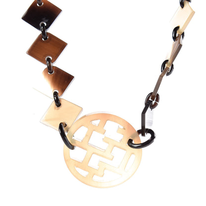 Hermes Buffalo Horn Lacquer Lena Necklace 4 of 6