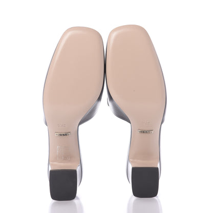 Gucci Malaga Kid Crystal Square G Madelyn 60mm Mules 37.5 Black 6 of 12