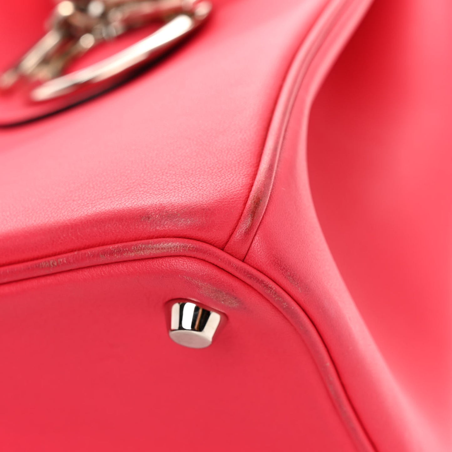 CHRISTIAN DIOR Smooth Calfskin Medium Diorissimo Tote Fuchsia