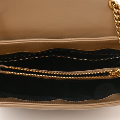 Saint Laurent Calfskin Y Quilted Monogram Medium Loulou Chain Satchel Dark Latte 5 of 12