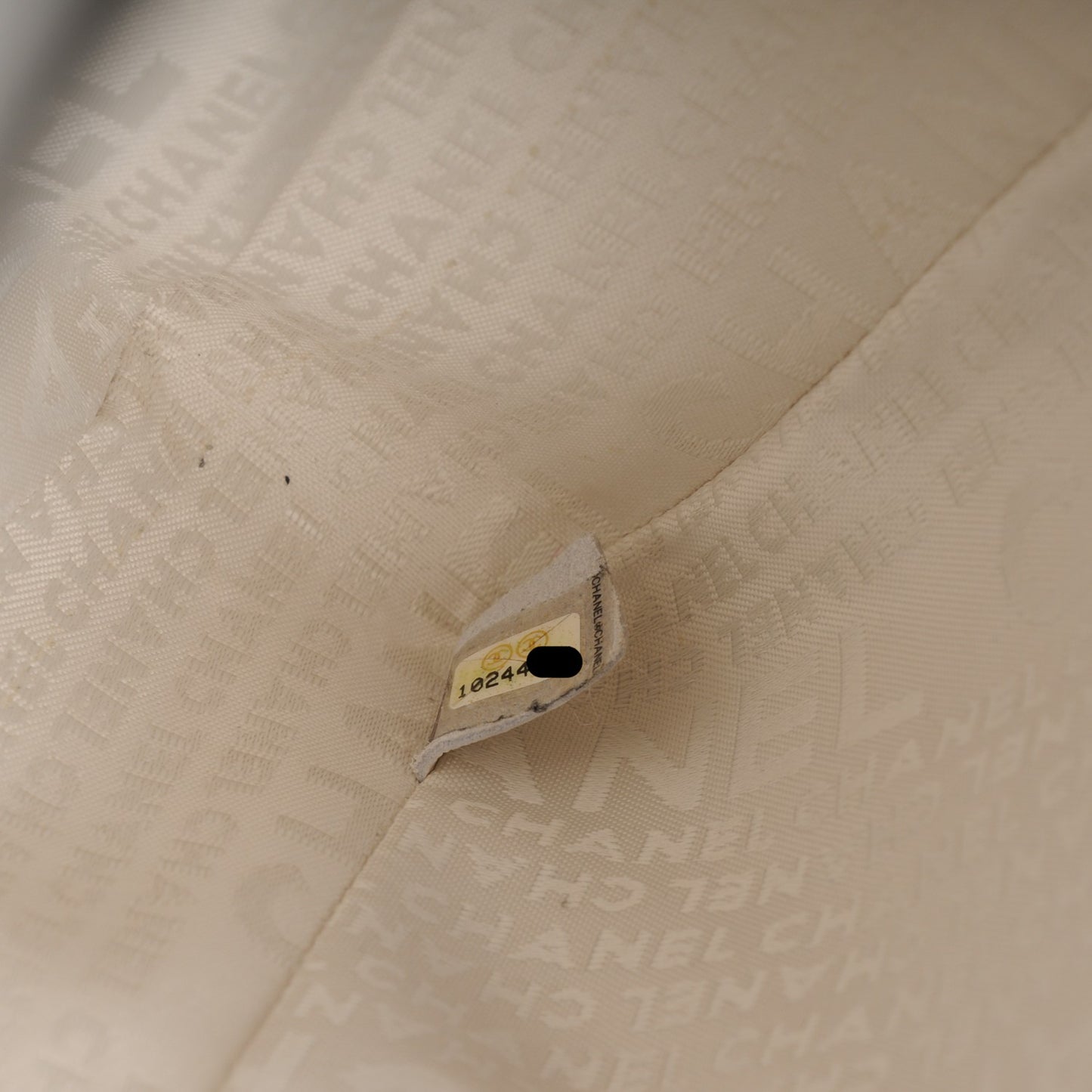 Lambskin Quilted CC Flap White