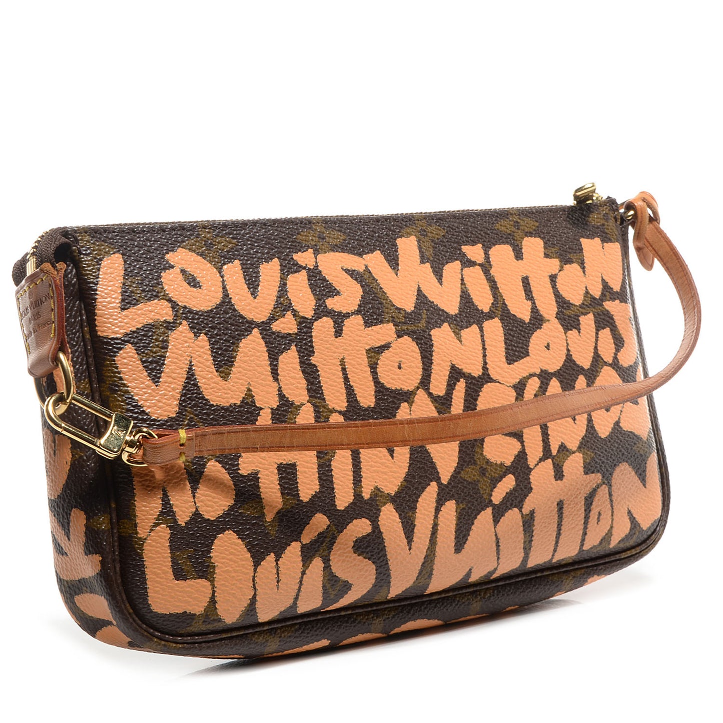 Monogram Graffiti Pochette Accessories Peach