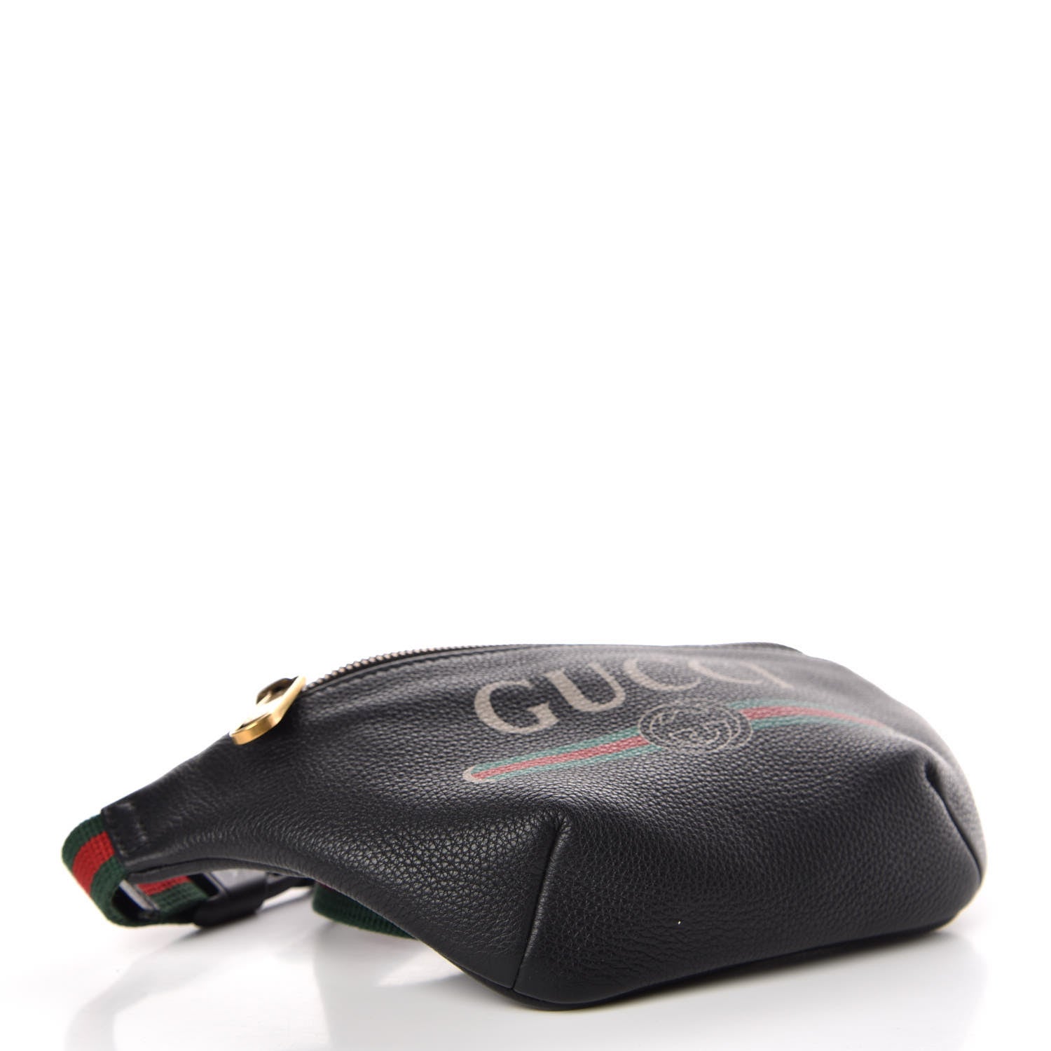 Gucci Grained Calfskin Small Logo Belt Bag Black 4 of 9