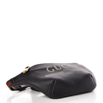 Gucci Grained Calfskin Small Logo Belt Bag Black 4 of 9