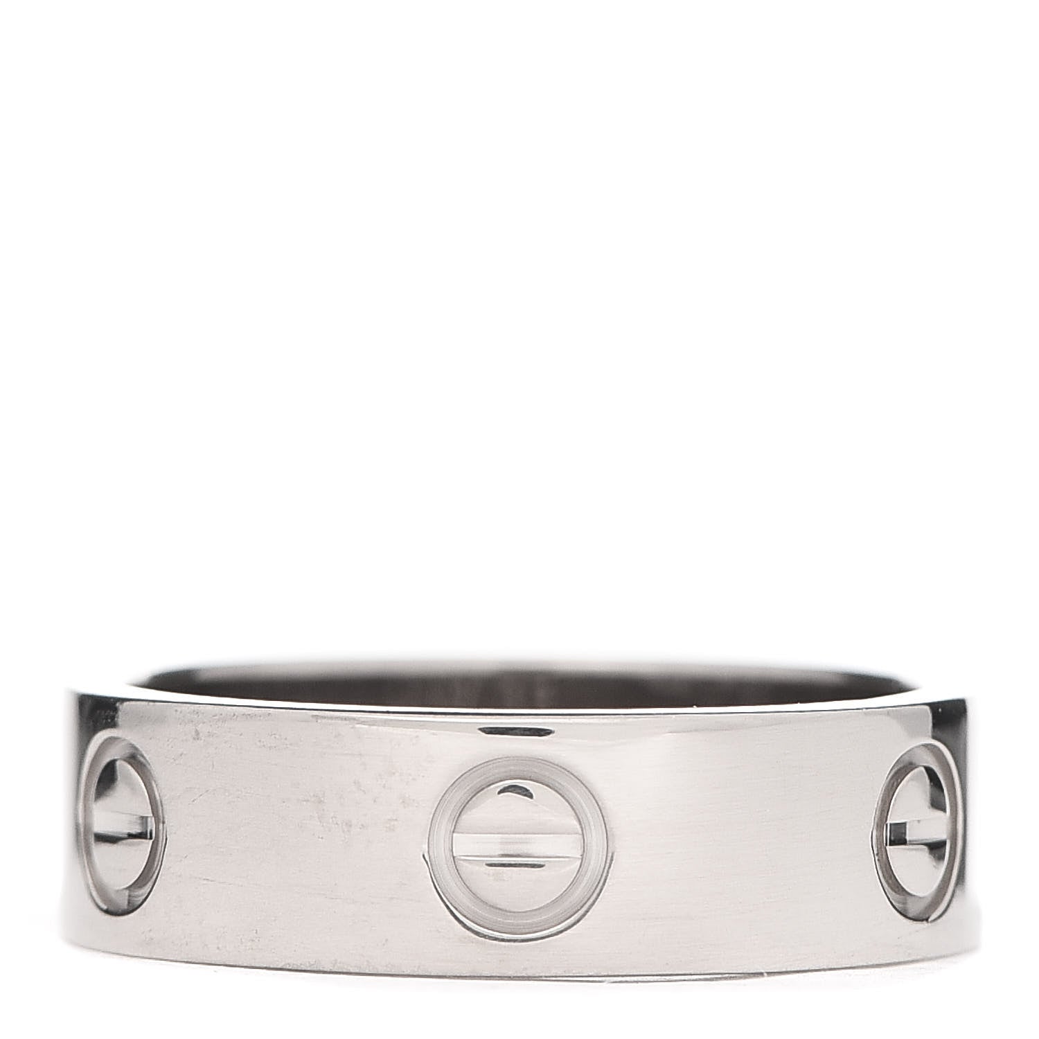 Cartier 18K White Gold 5.5mm LOVE Ring 57 8 3 of 4