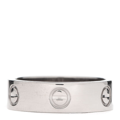 Cartier 18K White Gold 5.5mm LOVE Ring 57 8 3 of 4