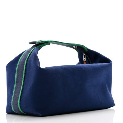 Hermes Canvas Large Bride-A-Brac Pouch Marine 3 of 9
