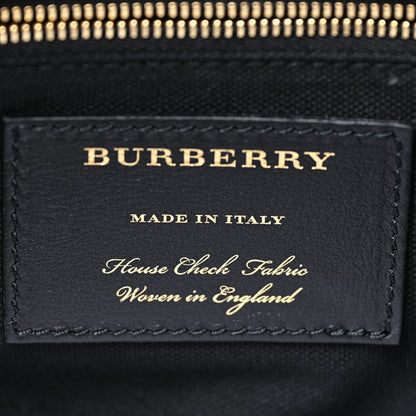 Burberry House Check Derby Calfskin Medium Alchester Bowling Bag Mahogany Red 6 of 13