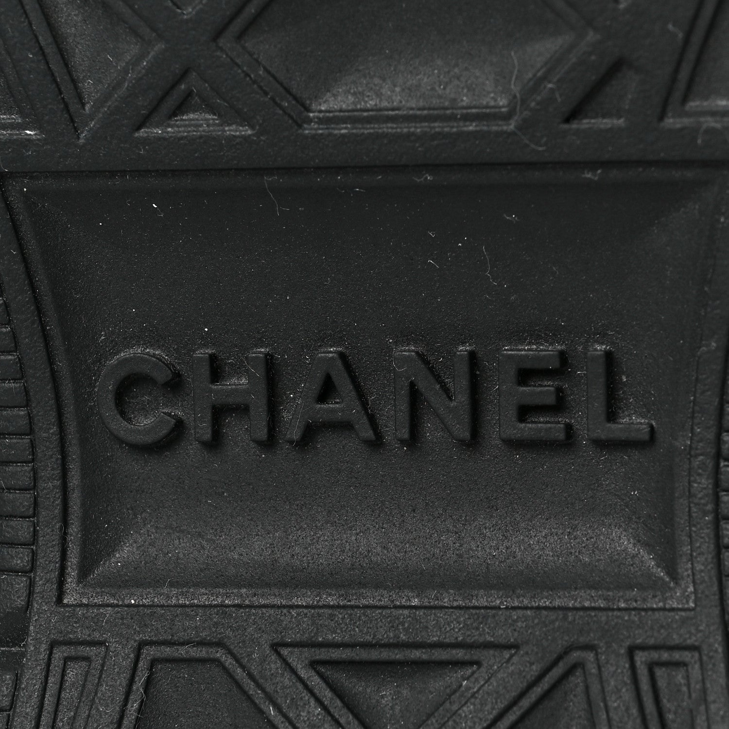 Chanel Velvet Calfskin Mixed Fibers CC Sneakers 38.5 Black 7 of 8