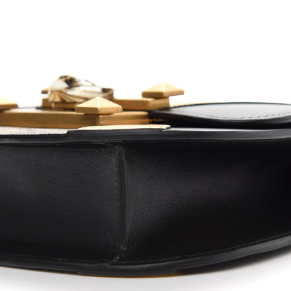 Gucci GG Supreme Monogram Small Osiride Shoulder Bag Black Gold 9 of 9