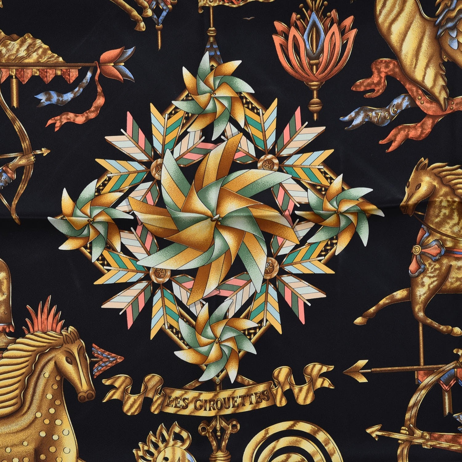 Hermes Silk Les Girouettes Scarf 90 5 of 10
