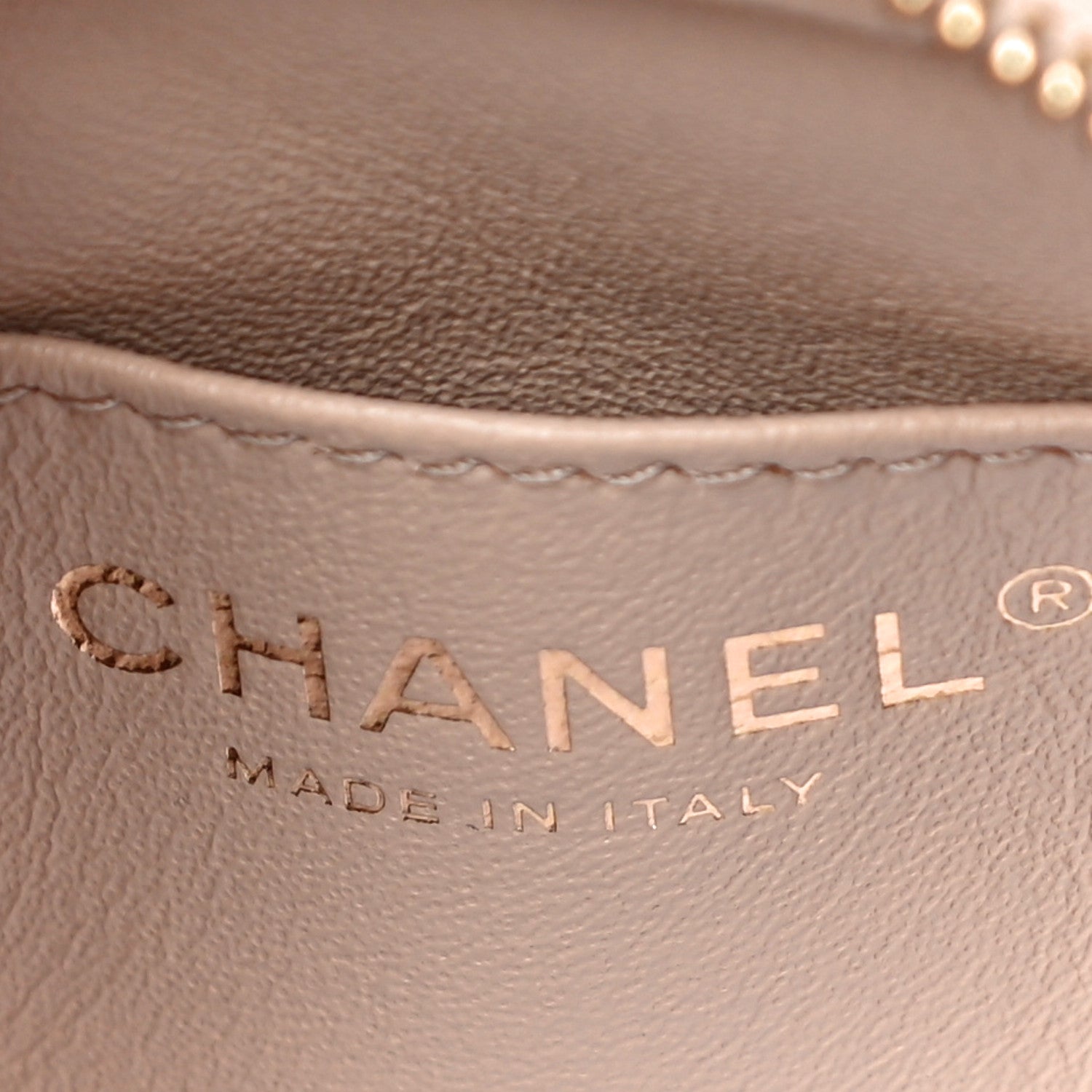 Chanel Aged Calfskin Quilted Mini Reissue Camera Case Beige Clair 5 of 9