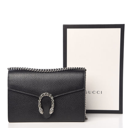 Gucci Calfskin Mini Dionysus Chain Wallet Black 10 of 10