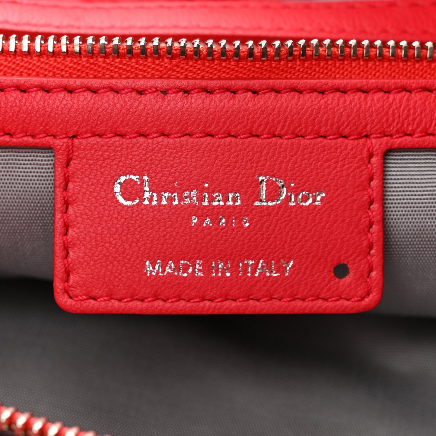 Lambskin Cannage Large Dior Soft Shopping Tote Red