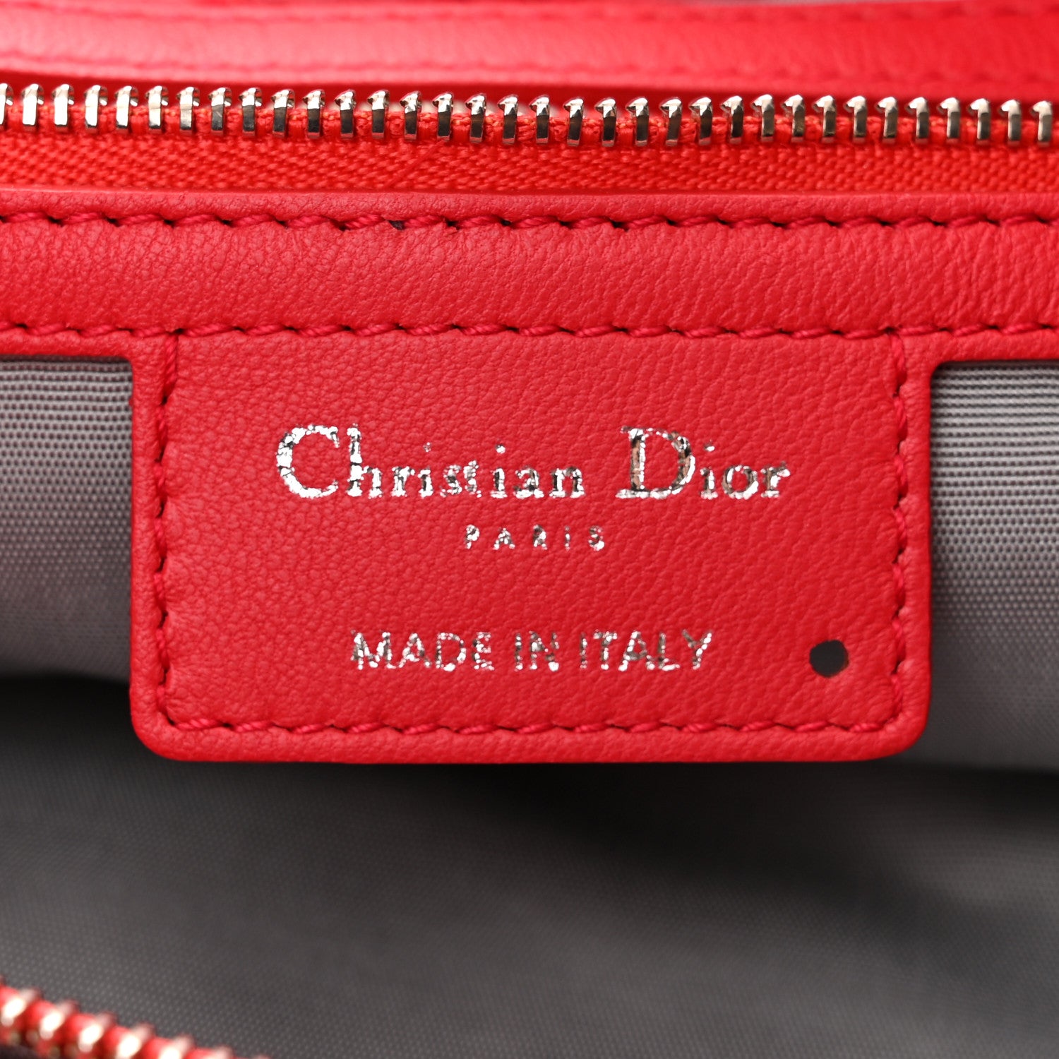 Christian Dior Lambskin Cannage Large Dior Soft Shopping Tote Red 6 of 10